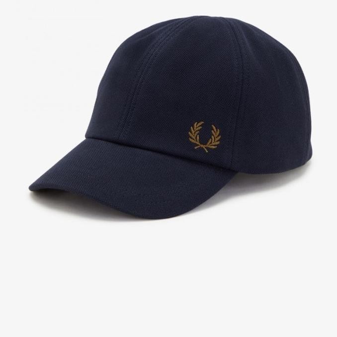 Diskon Murah  TOPI CAPS FRED PERRY PIQUET NAVY ORIGINAL %