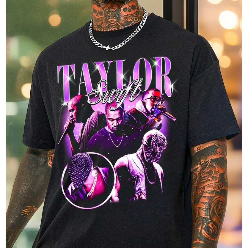 Kaus Kanye West Taylor Swift Kaus Grafis Meme Kanye West Kaus Kanye Meme Lucu Kaus Kanye West Merch 