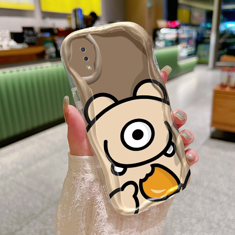 Casing Hp VIVO Y91 Y91i Y93 Y93s Y95 Case HP pola Love Monster Softcase ponsel casing lembut baru Ke