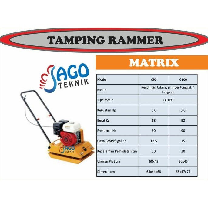 haz Mesin Stamper Kodok / Stamper Kodok / Alat Perata Tanah Paving