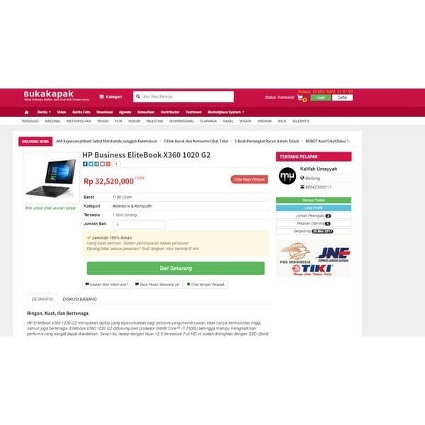 template script web website toko online marketplace tested QC