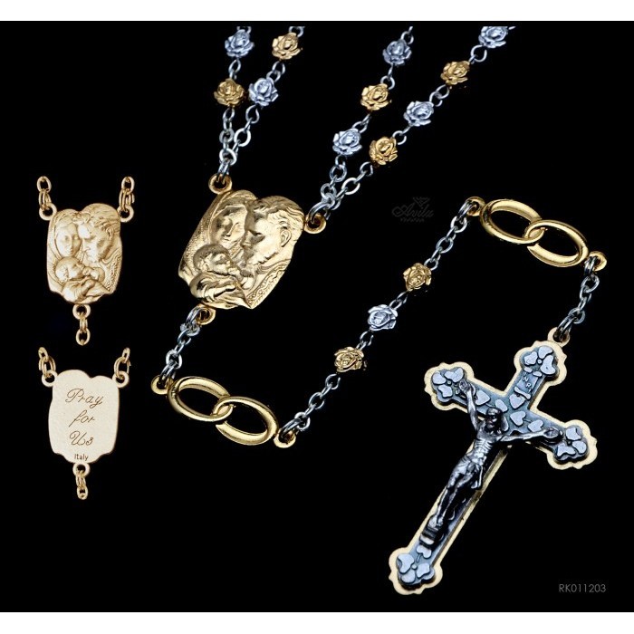 Mayu Rosario Wedding 2Loop.2Ring Rose Shape