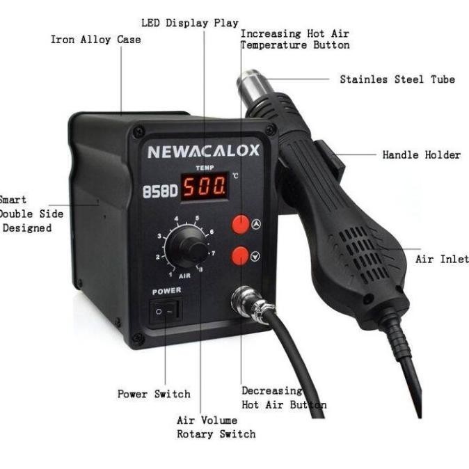 Solder Blower 858D Hot Air Solder Uap Blower Original