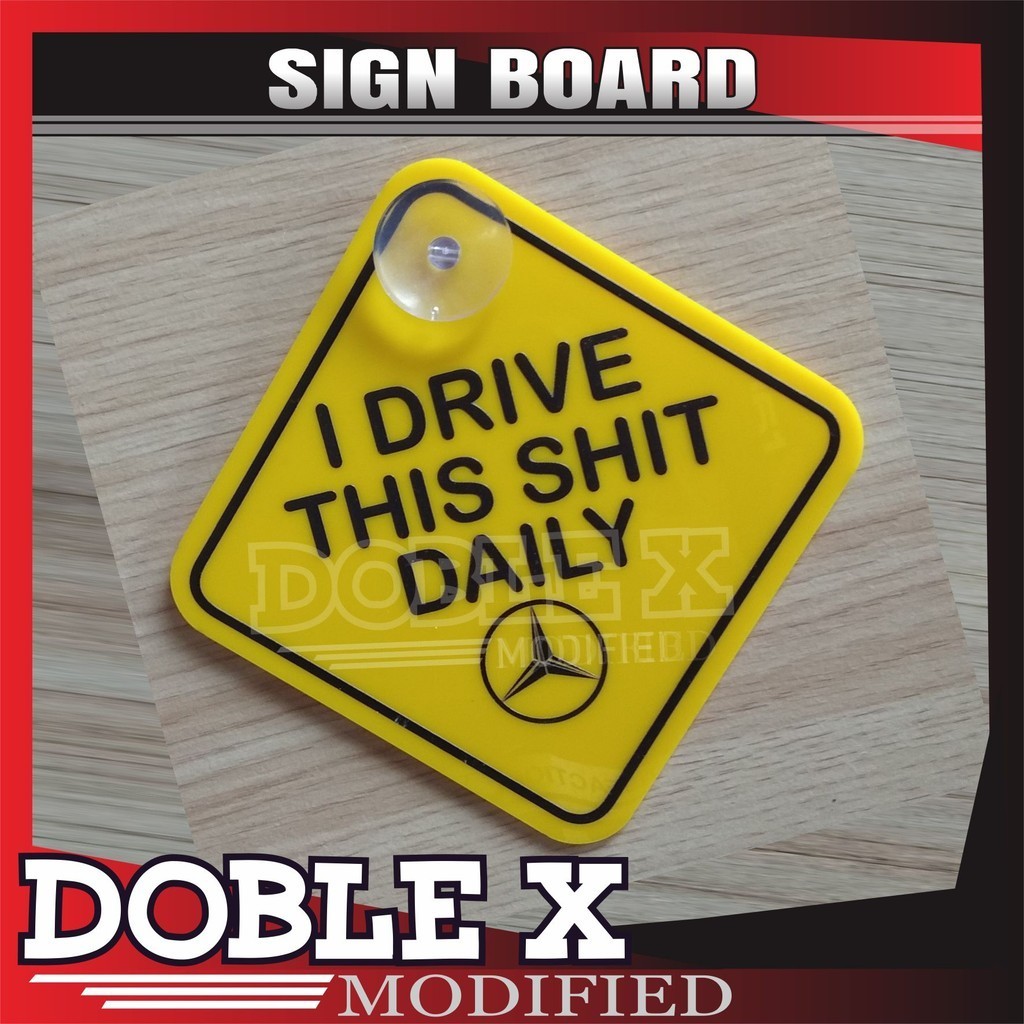 CAR SIGN BOARD CUSTOM IDRIVE