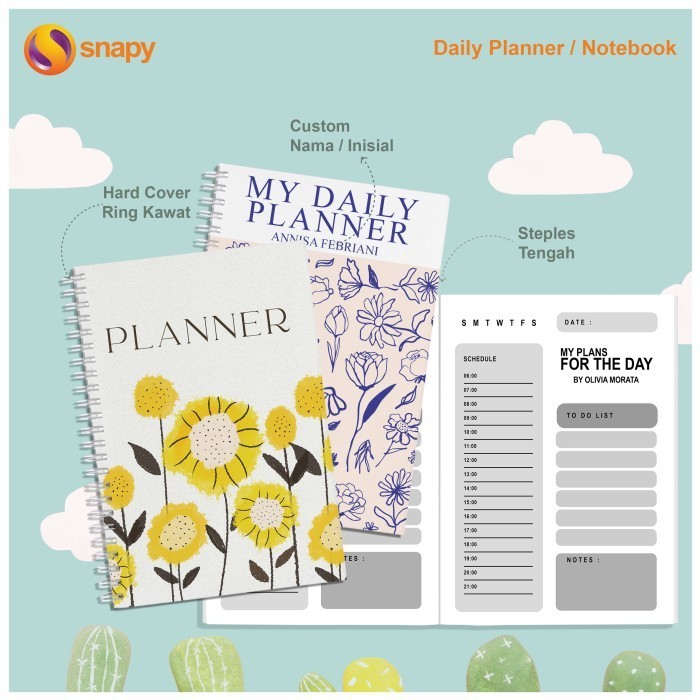 

HARGA DISKON CETAK DIARY PLANNER CUSTOM Notebook Custom Hardcover Buku Planner