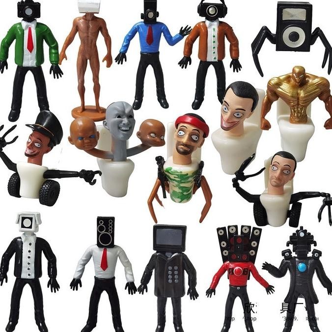 (mainan) Skibidi Toilet Figure Set / Mainan Skibidi Toilet Kualitas Premium TERLARIS