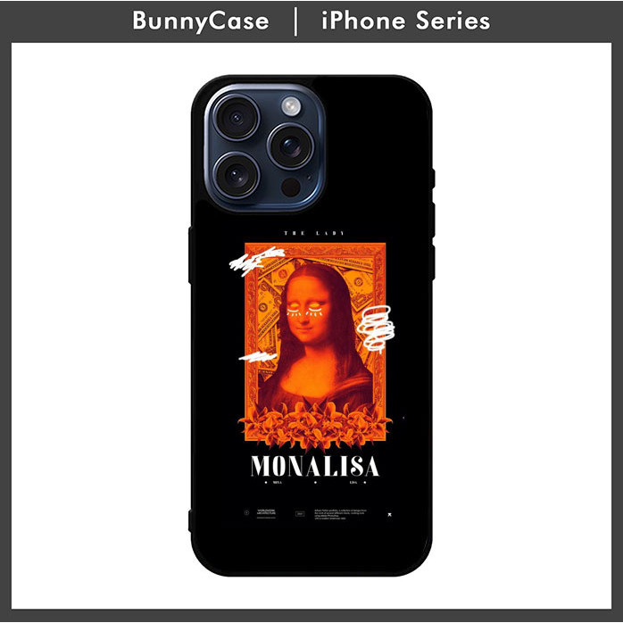 Case Casing iPhone 15 14 13 12 11 Pro Max Mini Plus iPhone X Xs Xr Monalisa LZ0157