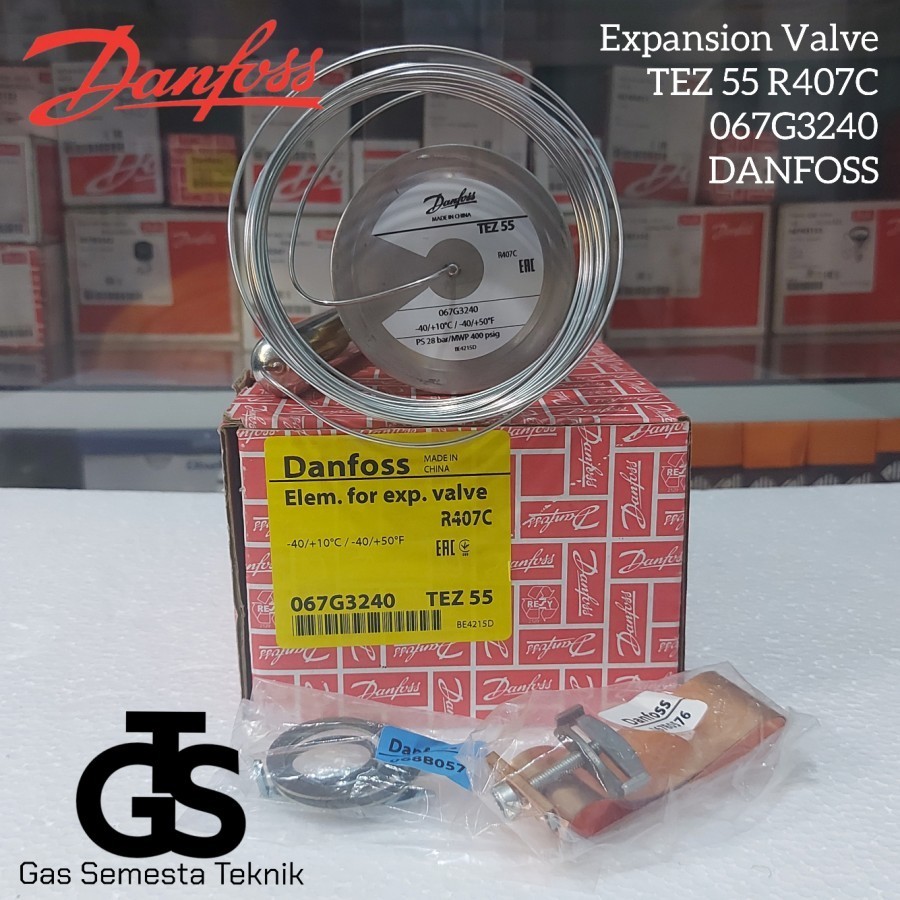 EXPANSION VALVE DANFOSS TEZ 55 (067G3240) R407C/R507 | EXPANDION TEZ55
