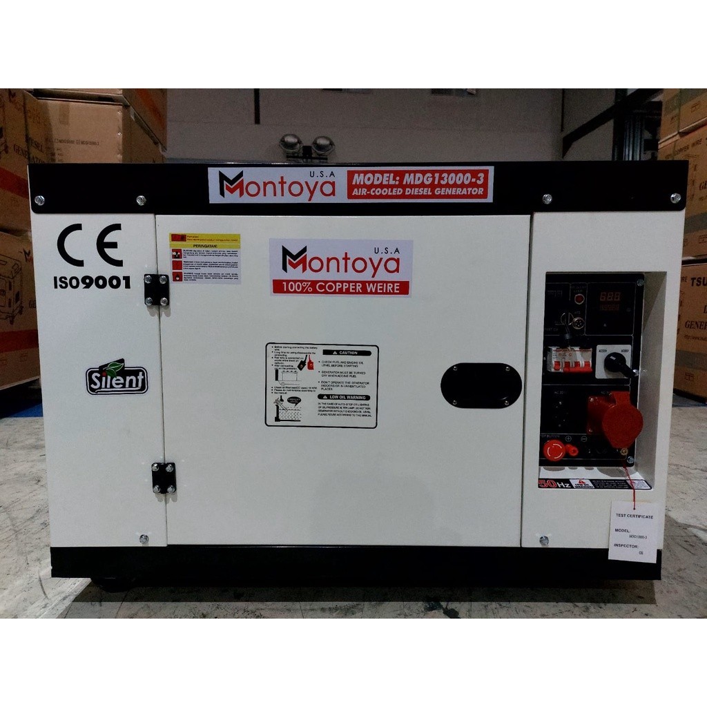 GENSET 10 KVA 3 PHASE MONTOYA MDG 13000-3 USA TECHNOLOGY