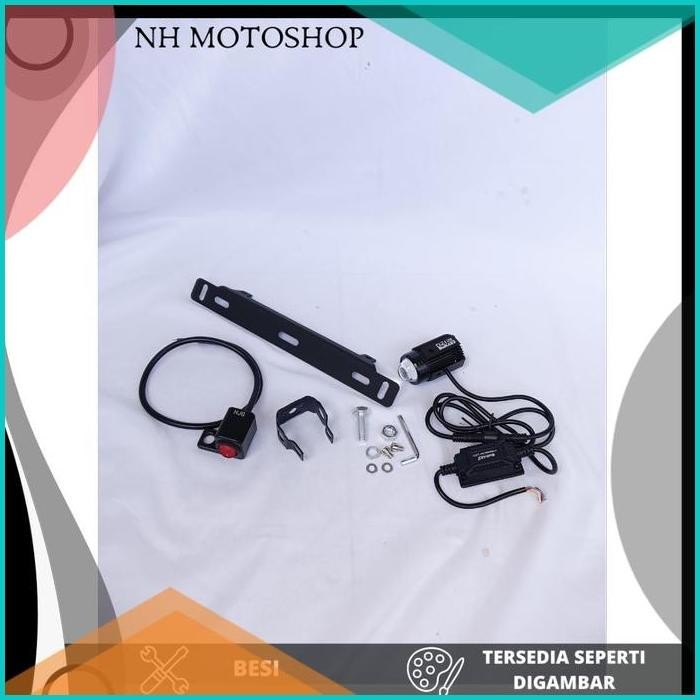 LAMPU D2 LASER BULLAES PLUS BRACKET UNTUK YAMAHA NMAX 2020 NMAX NEW 19