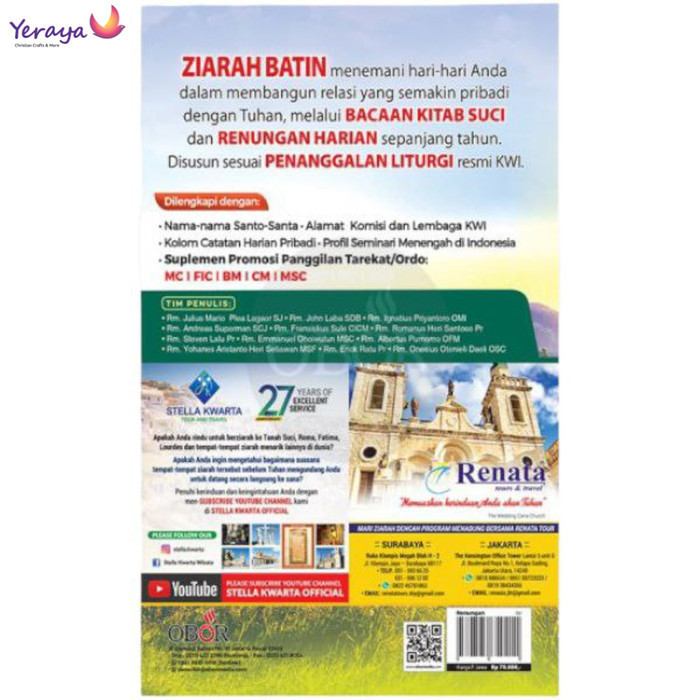 Min Buku Renungan Ziarah Batin 2024 Rohani Dan Catatan Harian Katolik