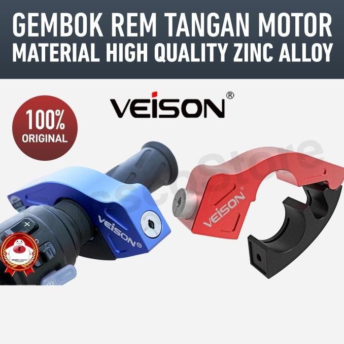 Veison UMA1 Kunci Gembok Rem Tangan Motor Kunci Stang Motor Griplock