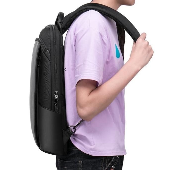 Marveen Tas Ransel Tertipis ultraslim tas punggung laptop usb backpack
