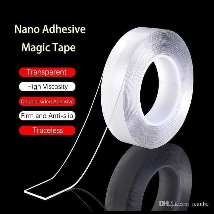 

DISKON DOUBLE TAPE NANO GEL BENING TAHAN AIR 5M X 30MM SUPER KUAT BISA CUCI