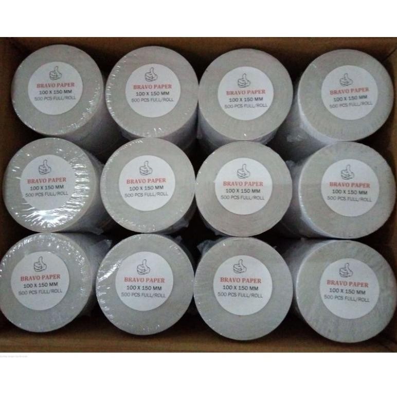 

Banyak Diskon!!! Sticker Label Thermal Ukuran 100X150Xpcs Alas Kertas / 100X150X300Pcs Perdus Alas Plastik___206