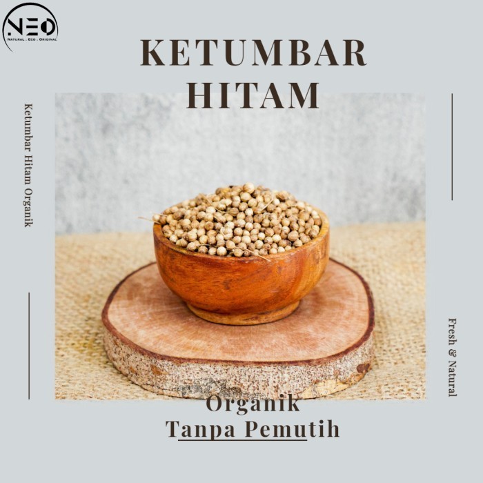 

Ketumbar Hitam 1Kg Ketumbar Organik Tanpa Proses Pemutihan/Bleacing