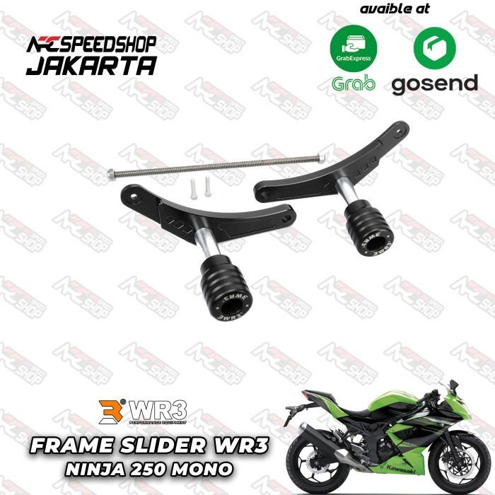 Frameslider Wr3 Kawasaki Ninja 250 Mono / Z250 Sl Frame Slider Fairing Murah