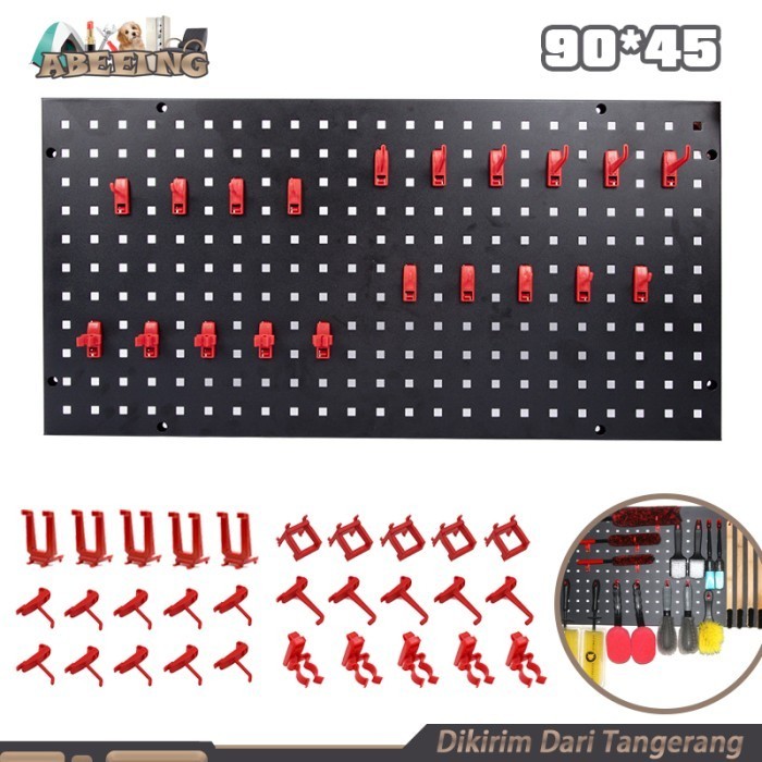 90*45CM RAK BENGKEL PERKAKAS RAK TOKO HOOK SET TOOL STORAGE HANGER SET