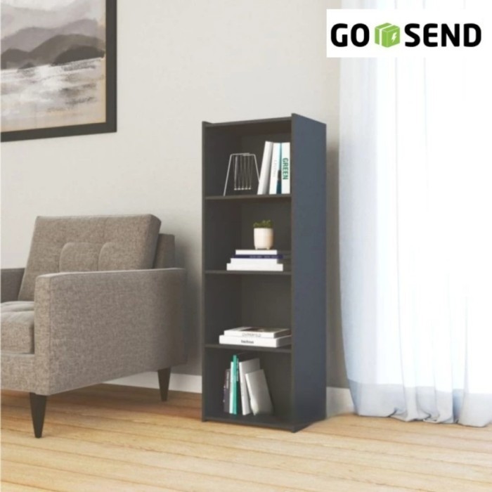 PROMO LEMARI RAK BUKU BAJU PAKAIAN KAYU 4 SUSUN RAK SERBAGUNA