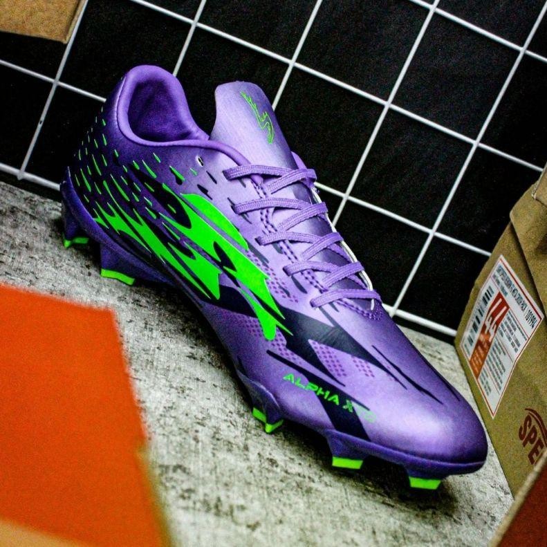 Terbaru Sepatu Sepak Bola Specs Accelerator Alpha Xtd Elite Fg Violete Green Gecko 102091 Original 1
