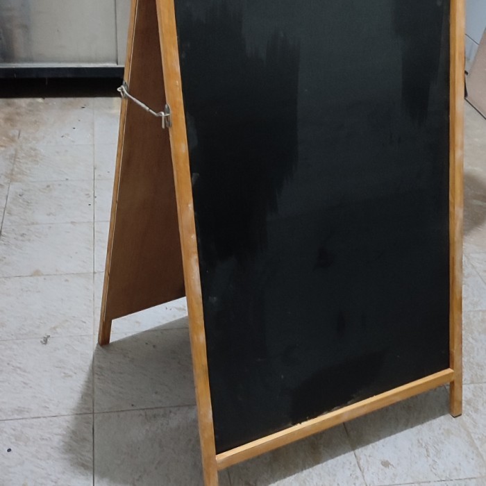 

papan tulis kapur blackboard 2 muka standing