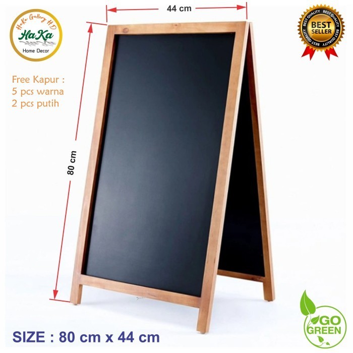 

Papan Tulis Kapur Menu Cafe/ Black Board 2 sisi