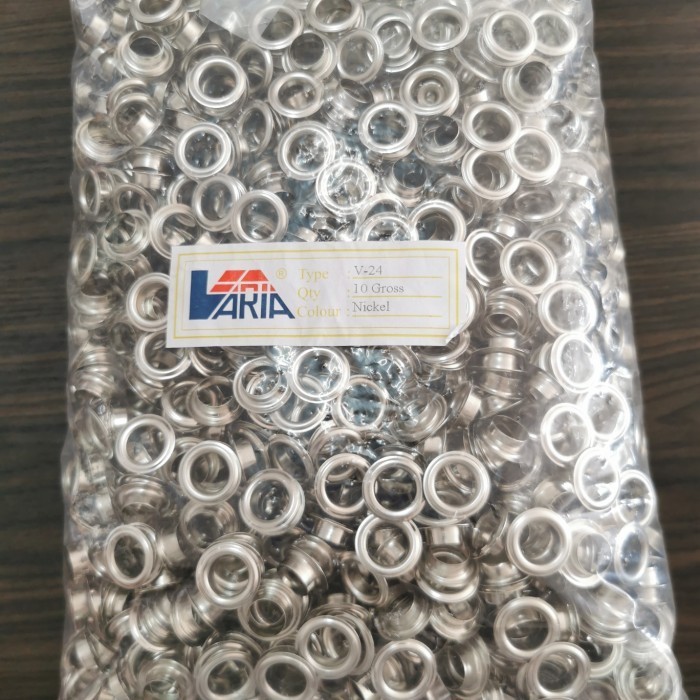 

Mata Ayam / Mata Eyelet / Mata Banner Kode 24+Ring Nikel/10Gross