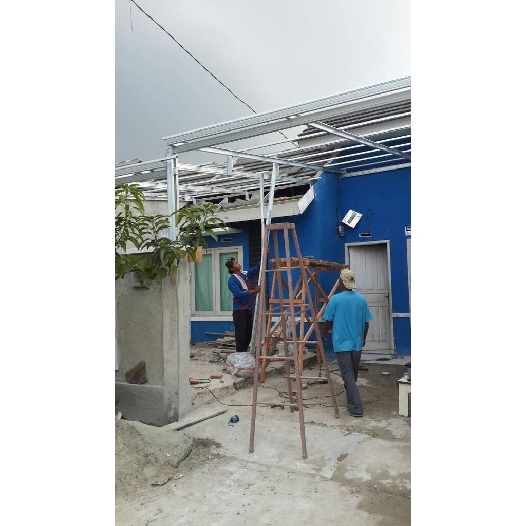 Kanopi Baja Ringan Atap Spandek