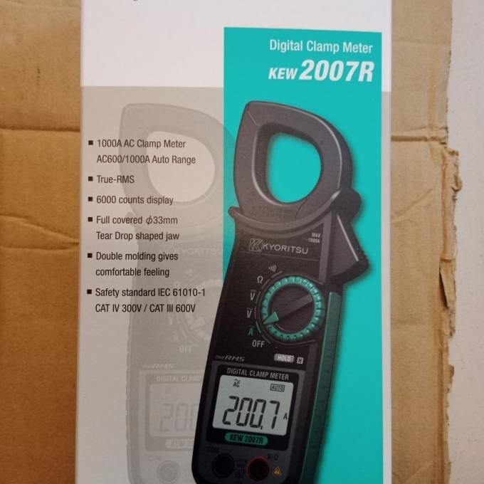 Terbaik | Digital Tang Ampere Kyoritsu 2007R Clamp Meter Kyoritsu 2007 R