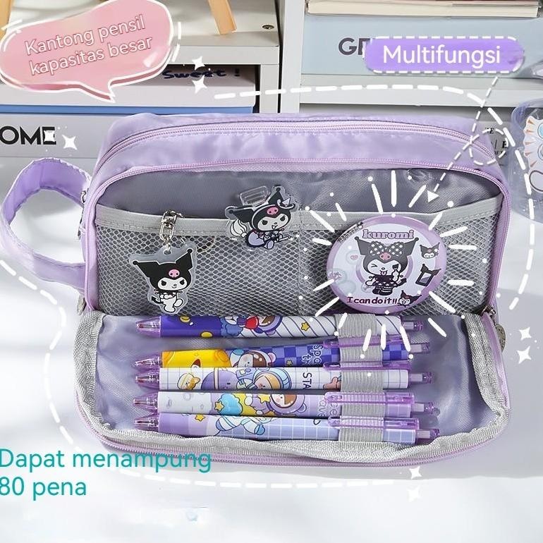 

CODBESAR JUMBO PENCIL CASES LARGE CAPACITY PENCIL BAG POUCH HOLDER BOX FOR GIRLS OFFICE STUDENT STATIONERY ORGANIZER SCHOOL SUPPLIES TEMPAT KOSMETIK BAG TERBARU