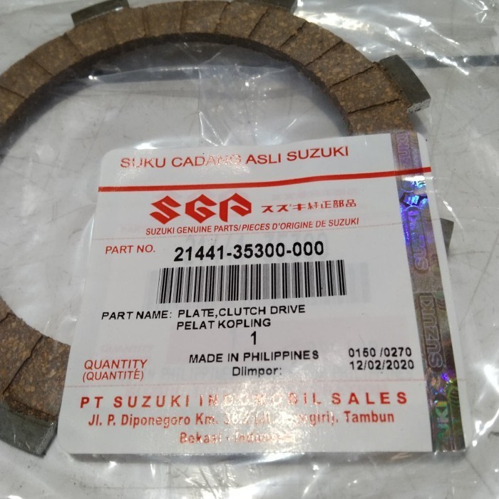 Kampas Kopling Suzuki Fr80 Ori Sgp 21441-35300-000