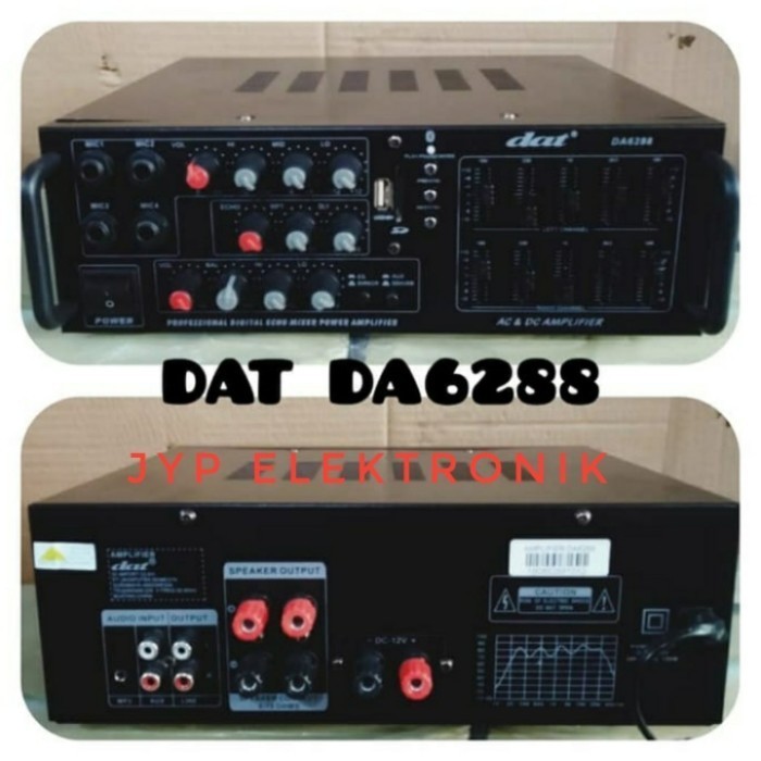 Amplifier Dat Da 6288 Ampli Dat Da6288 Dat 6288 Usb Bluetooth