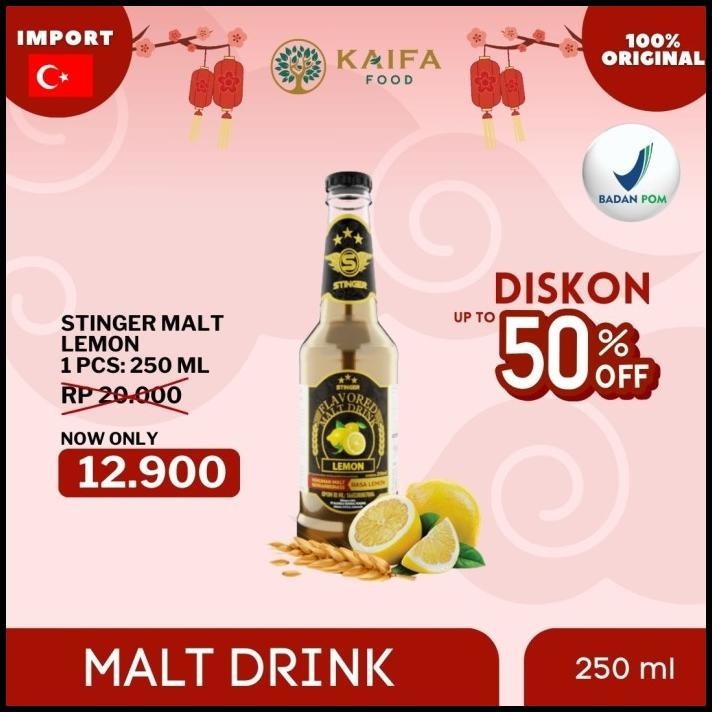 

Stinger Malt Drink Non Alcoholic - Minuman Fermentasi Malt (Satuan)