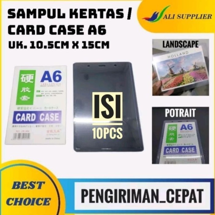 

Pilihan Cardcase A6 / Card Case A6 / Sampul Kes A6 / Plastik Sampul A6 BRG BARU