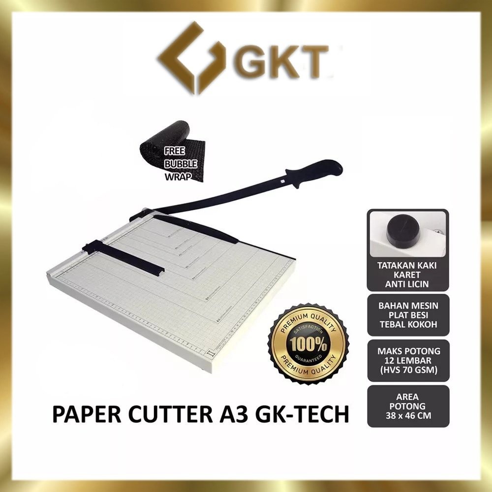 

PAPER CUTTER A3/B3 828/829 BESI/KAYU (ALAT POTONG/MESIN PEMOTONG KERTAS HVS, STICKER, DOS, PVC ID