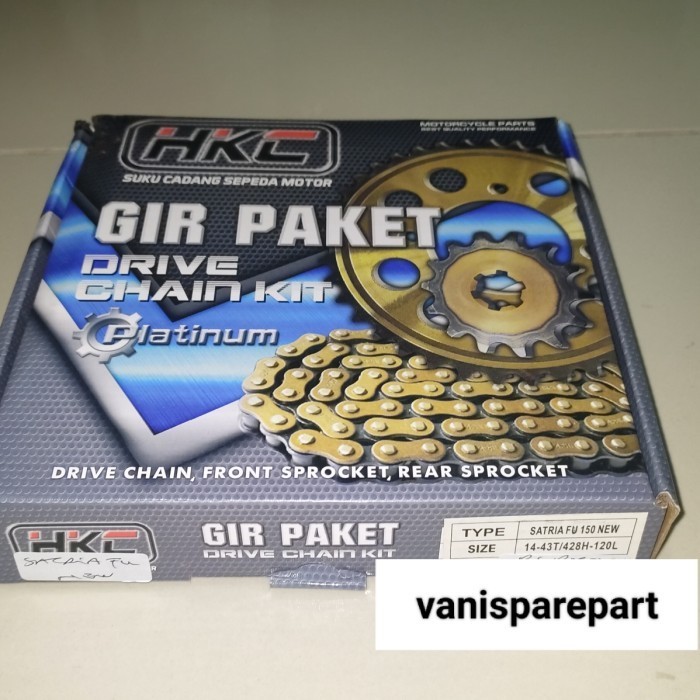 Ger Gear Depan Belakang Rantai Set Satria Fu New Hkc