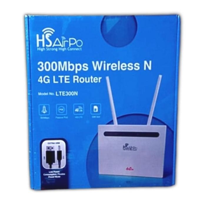 HSAirPo LTE300N Router 4G LTE SimCard 300Mbps N