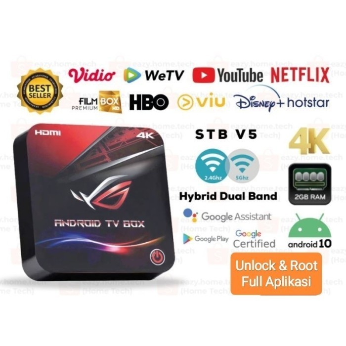 STB ANDROID TV BOX UNLOCK ROOT (OPEN ALL& NETFLIX CERTIFIED) TERLARIS