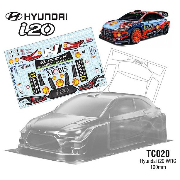 TEAM C HYUNDAI I20 WRC BODY SET