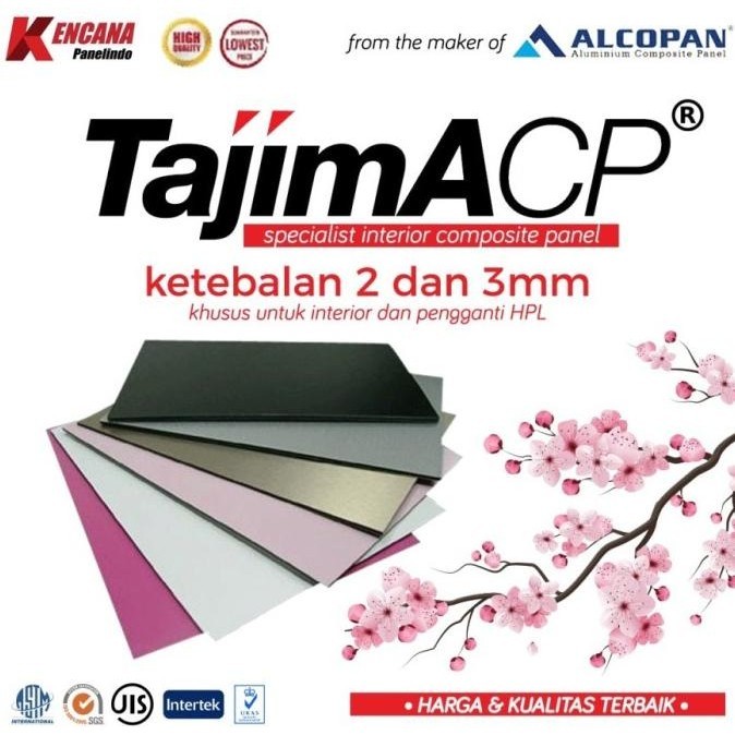 ACP Tajima White Marmer 3mm Indoor - Aluminium Composite Panel
