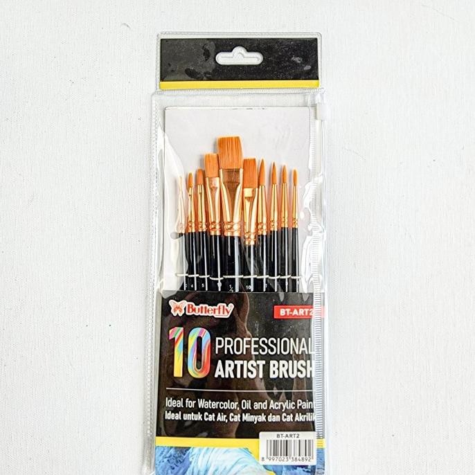 

Update Kuas Lukis Butterlfy Set 10Pcs Bt-Art2 | Paint Brush