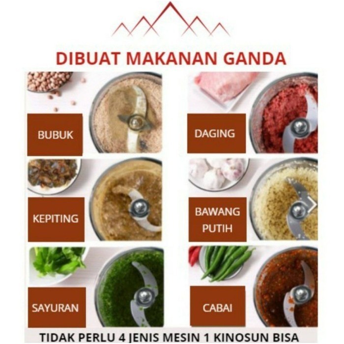 Penggiling Jepang - Penggiling Multifungsi X2000 Th2810