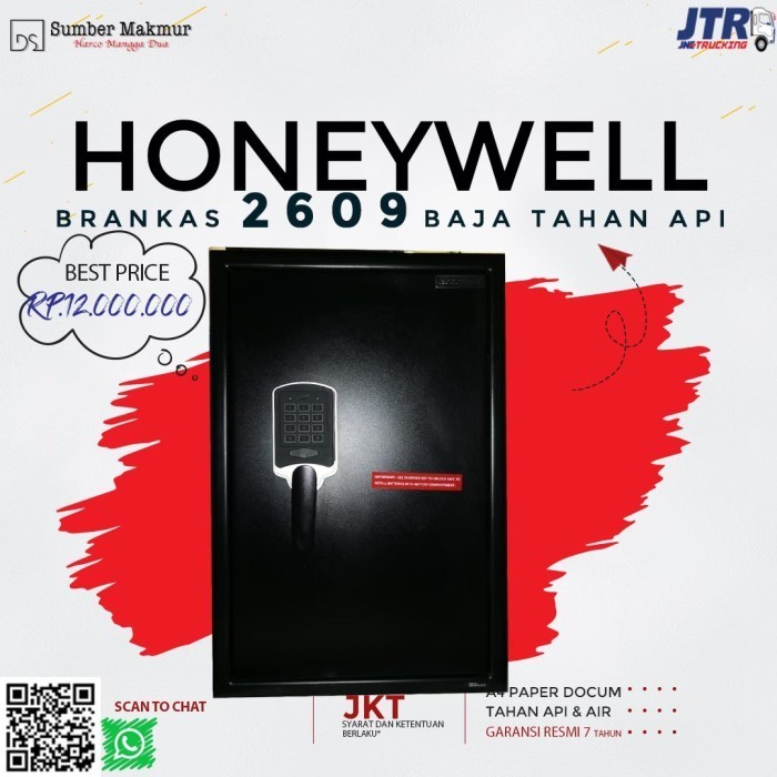 Ready Brankas Honeywell 2609 (Kunci digital,tahan Api & Air)