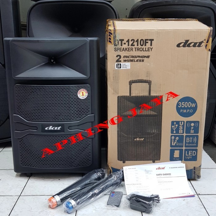 Speaker Aktif Portable 12Inch Dat Dt-1210Ft Dat Dt1210Ft Original