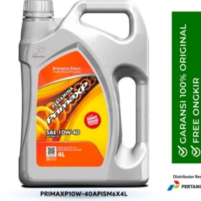 Oli Mobil, Pertamina Prima Xp Sae 10W-40 Kemasan 4 Liter