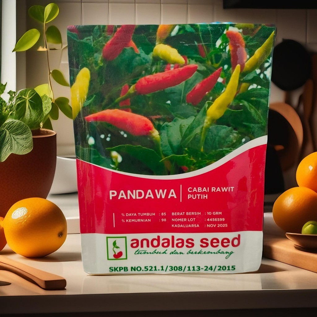 Benih Cabe Rawit Putih Tegak Pandawa 10 Gram