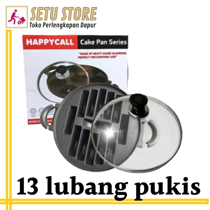 

BM501 Loyang pukis HC Happy Call 13 lubang cetakan kue bandros kue rangi STOK TERBATAS