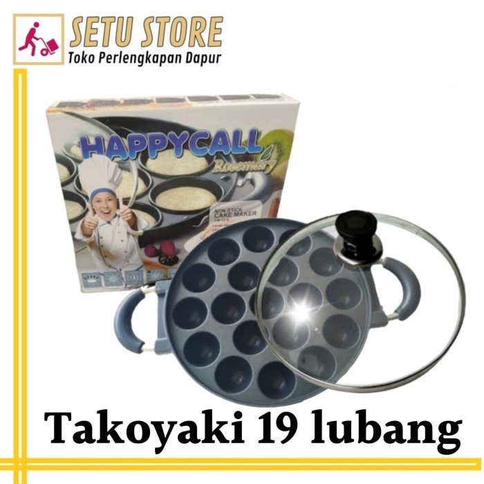 

RJ234 Cetakan kue 19 cekung HC Happy Call loyang cake pan takoyaki CUCI GUDANG