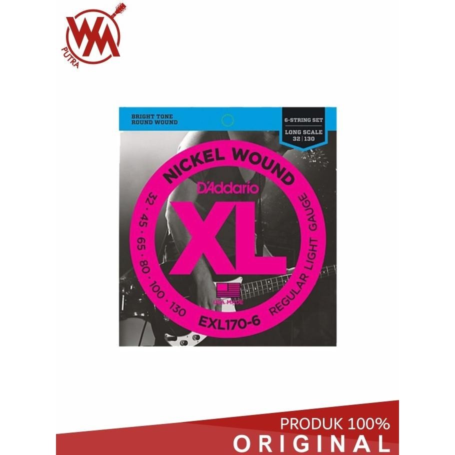 D'ADDARIO Bass Guitar String Long 6 String EXL-170-6