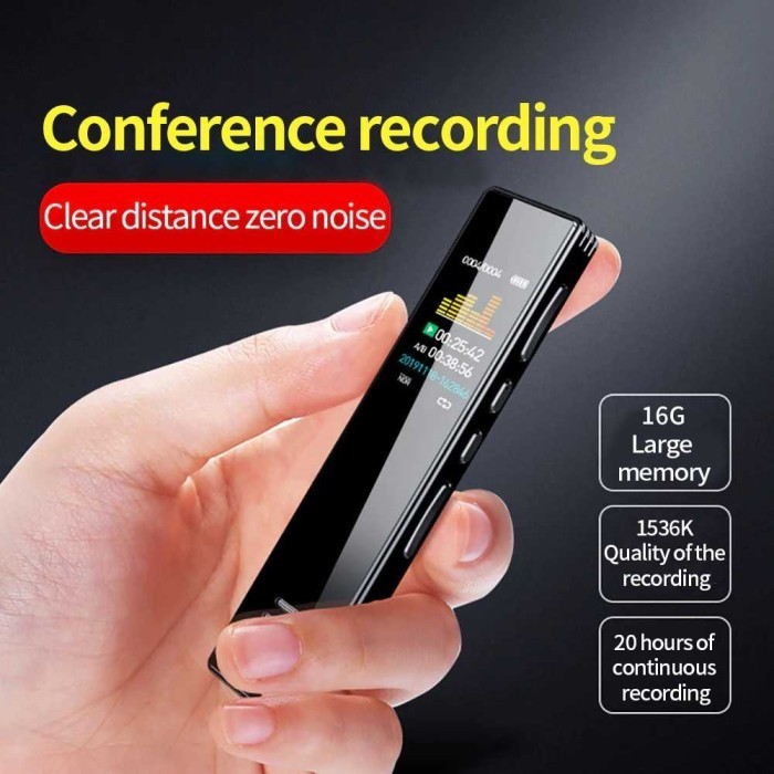 Perekam Suara Audio Digital Voice Recorder 16Gb Mrobo - A10